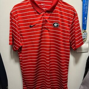 Nike Men's Red Georgia Polo